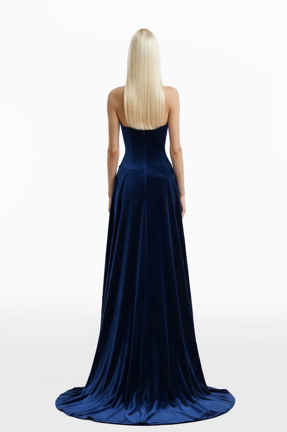 Velvet Draped Dress