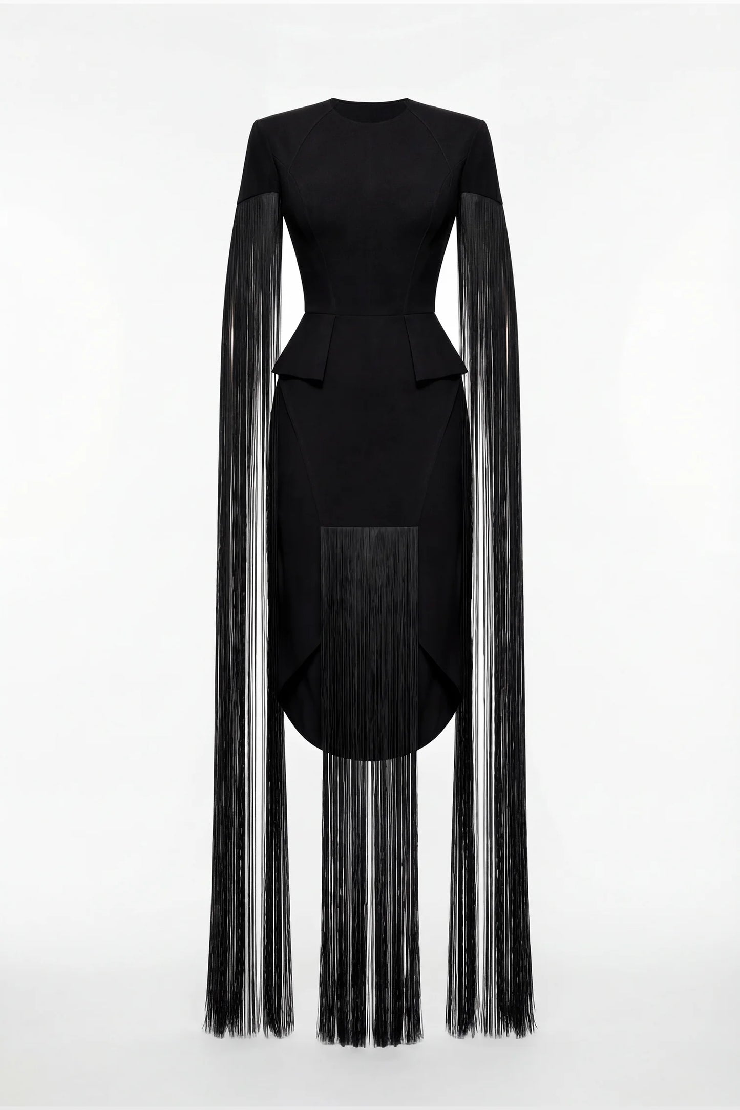 Fringed Sleeve Dress