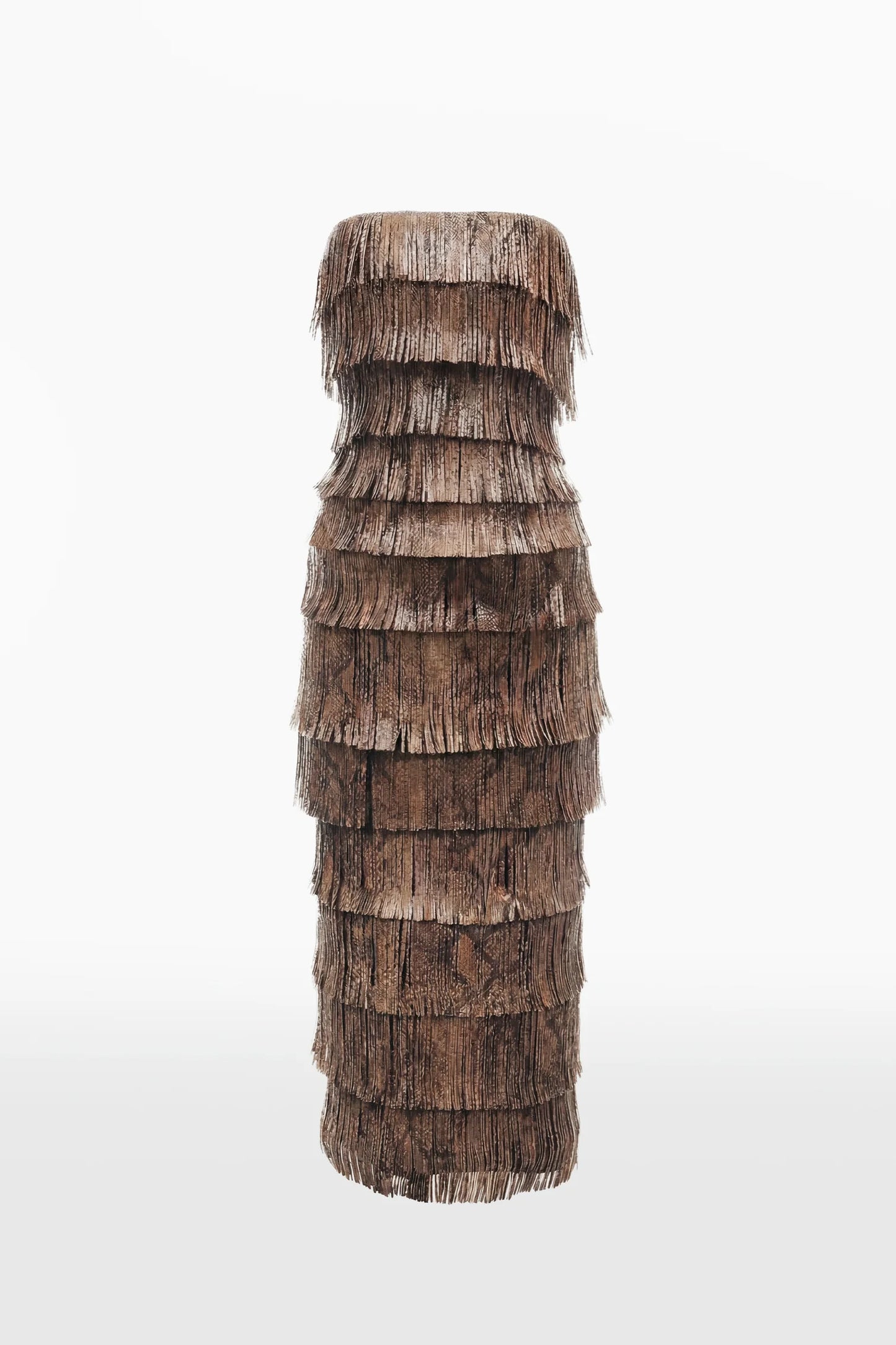 Fringed Leather Dress
