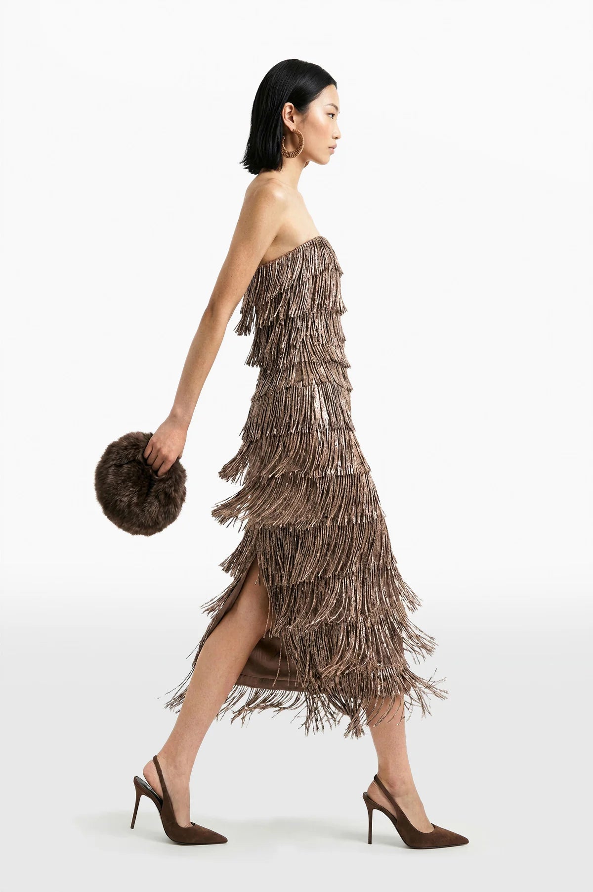 Fringed Leather Dress