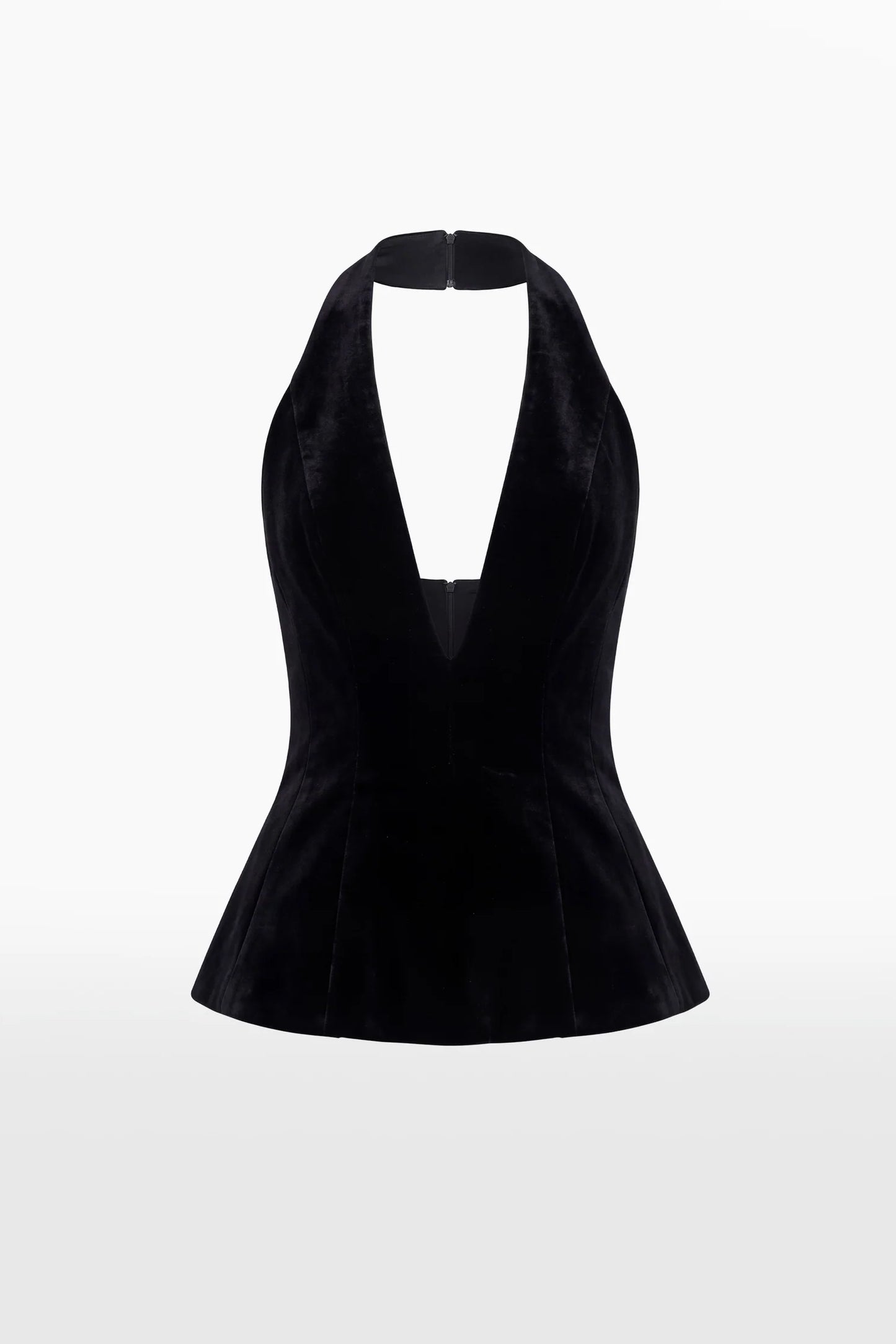 Embroidered Set with Velvet Top