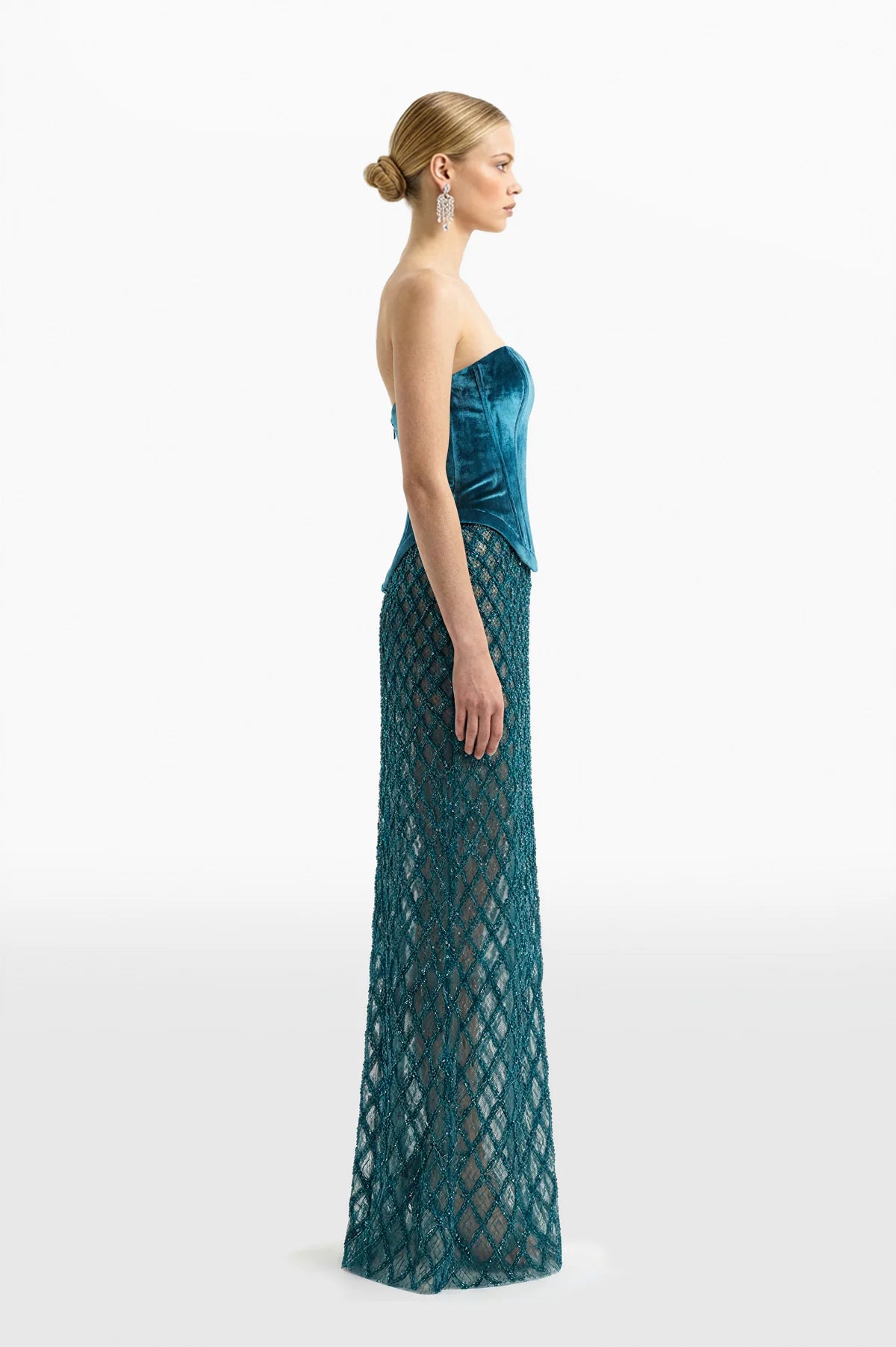 Velvet Embroidered Dress