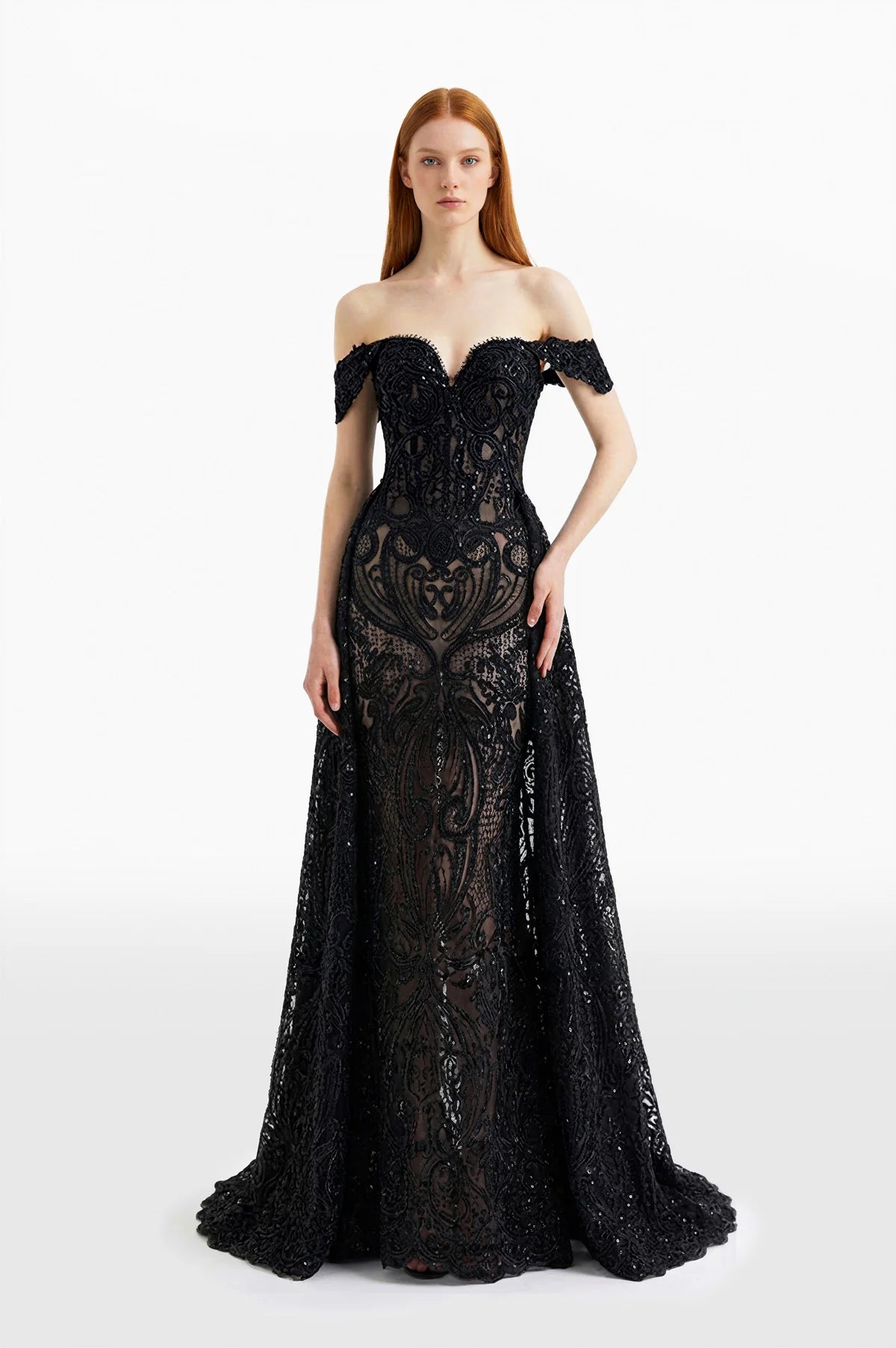Sequined Thread Lace Dress