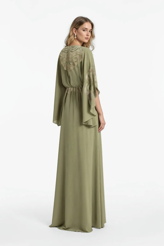 3/4 Sleeve Crepe Abaya