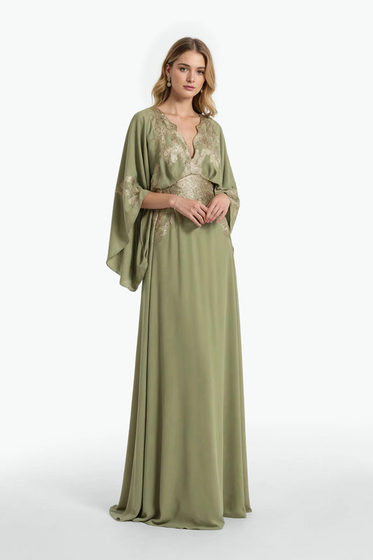 3/4 Sleeve Crepe Abaya