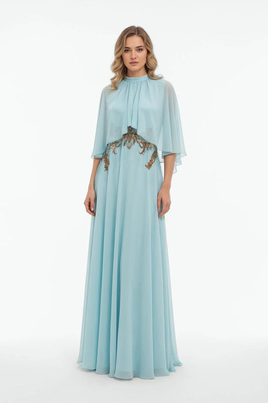 Half Sleeve Embroidered Kaftan
