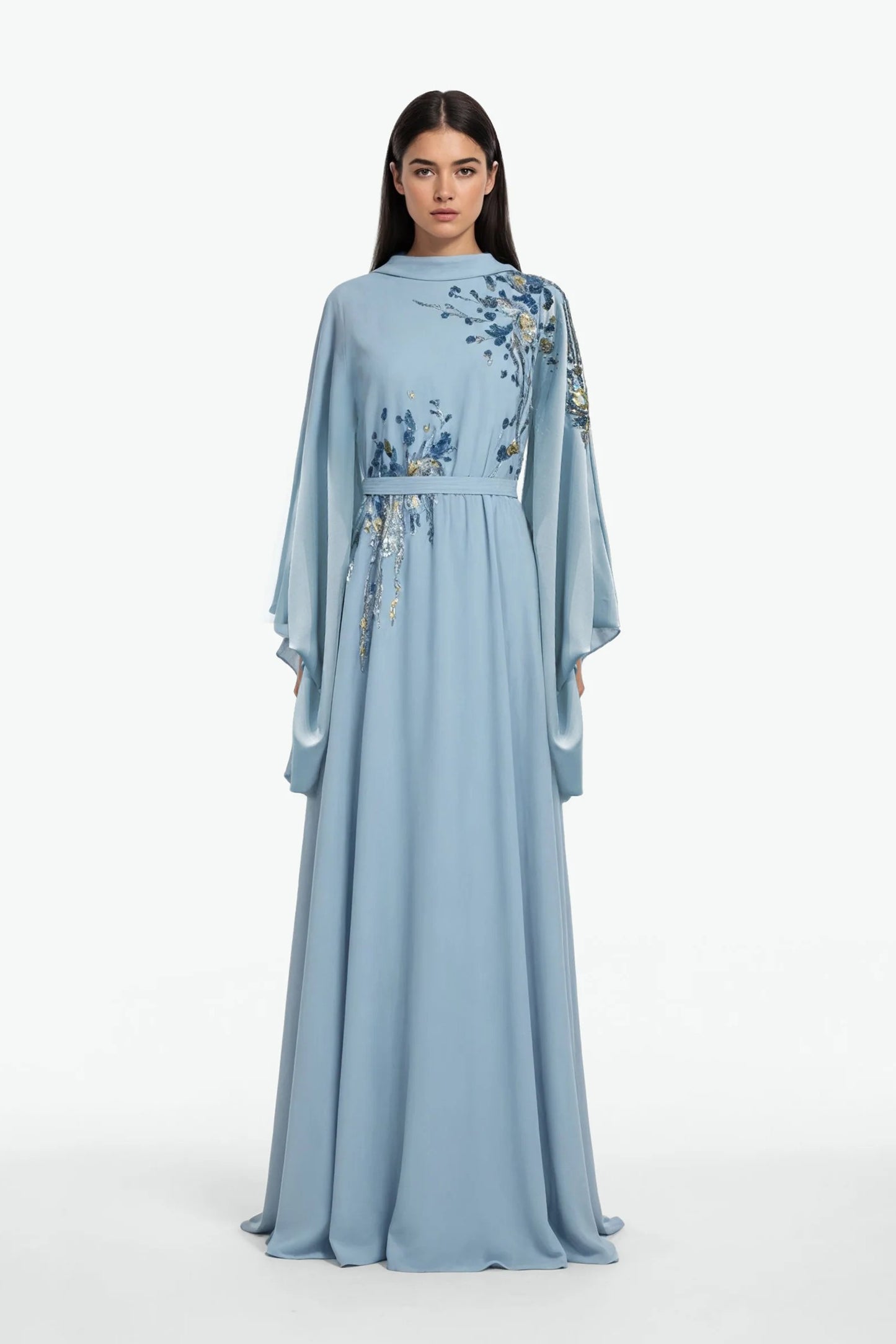Long Sleeve Embroidered Kaftan