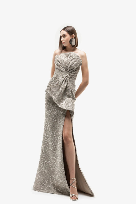 Brocade Bow Dress