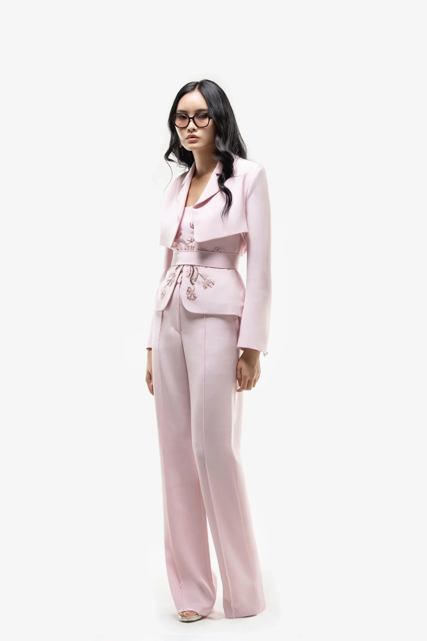 Embroidered Top Suit