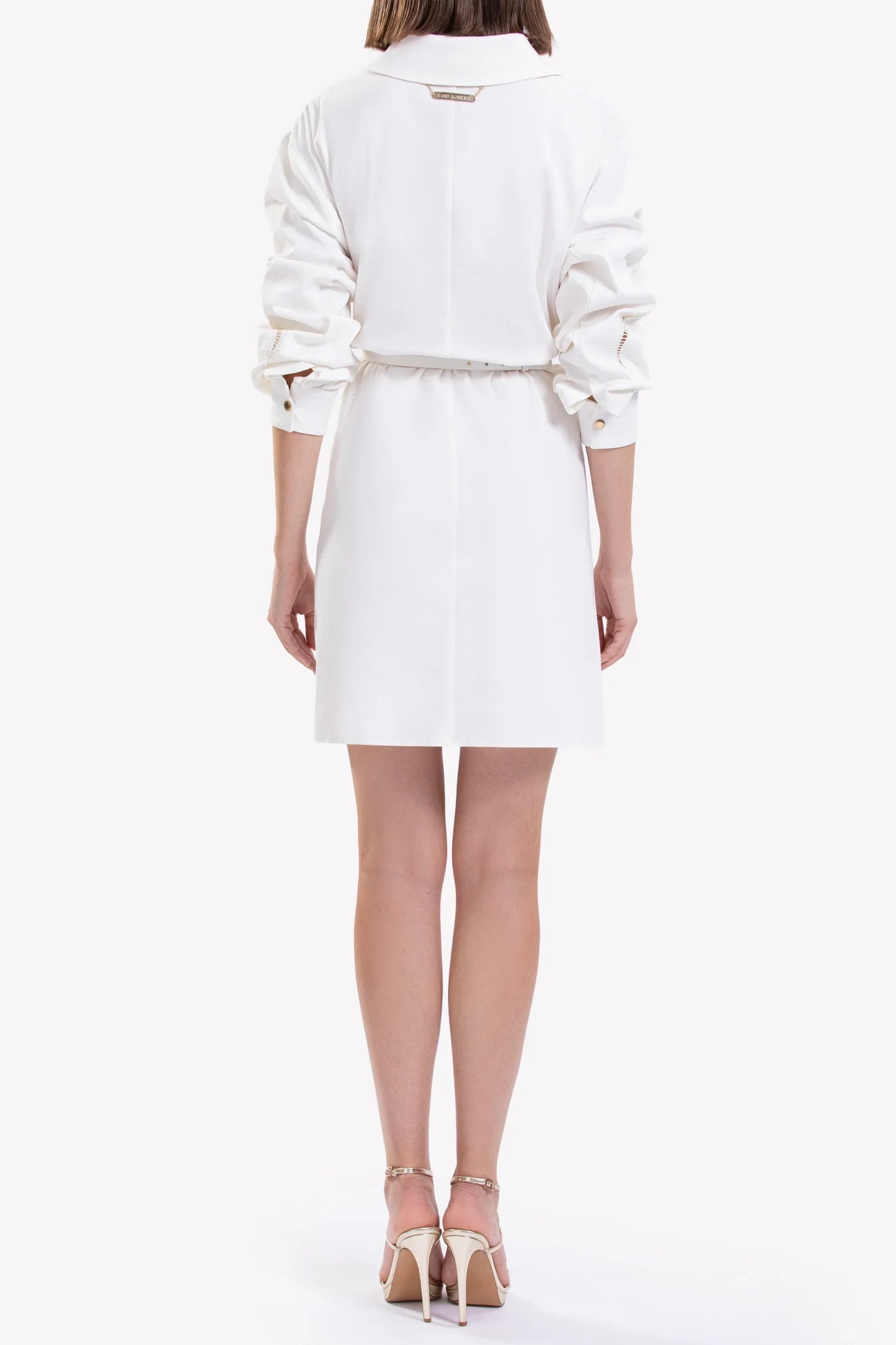 Perforated Demin Dress