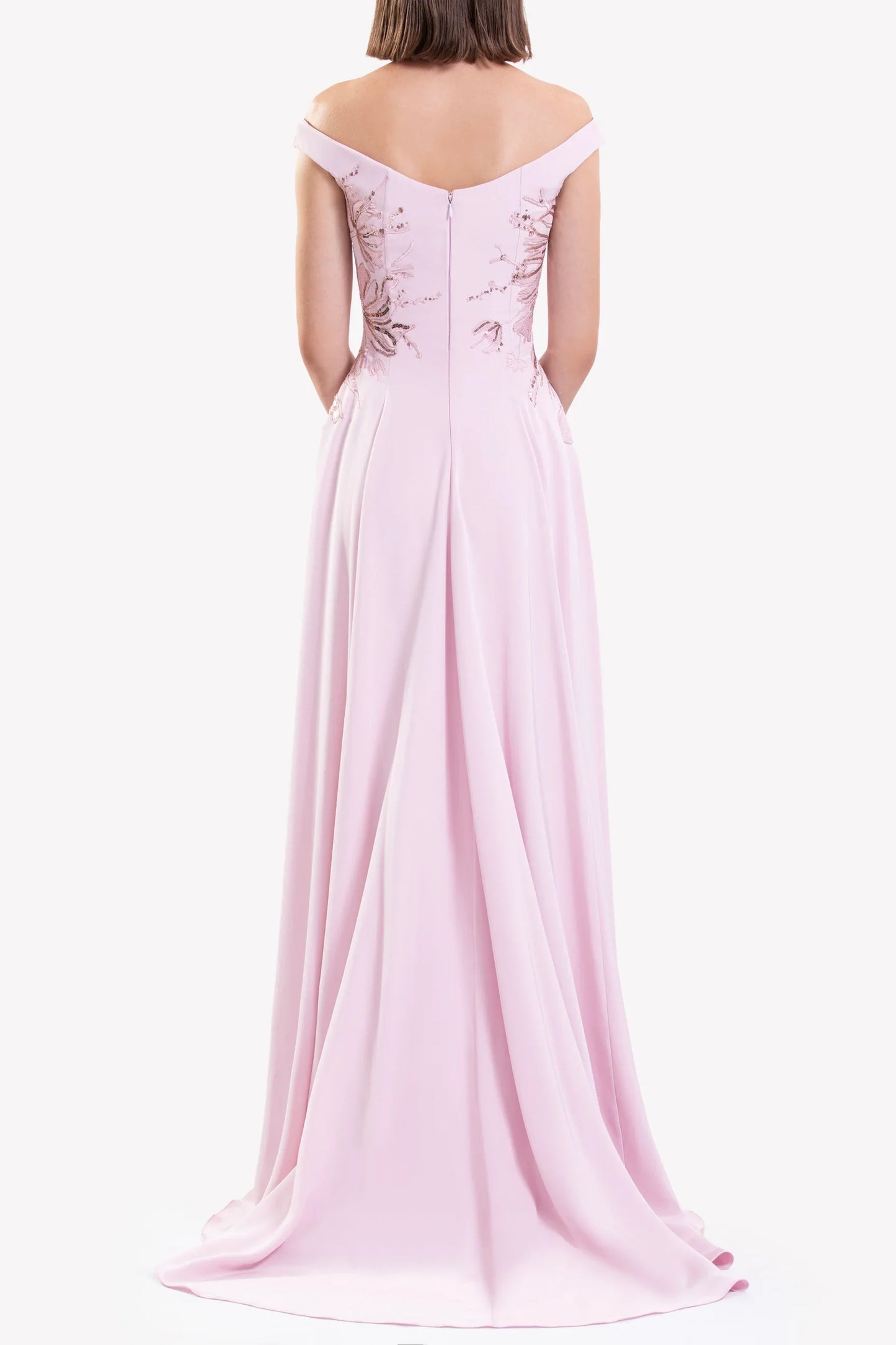 Embellished Off-Shoulder Dress
