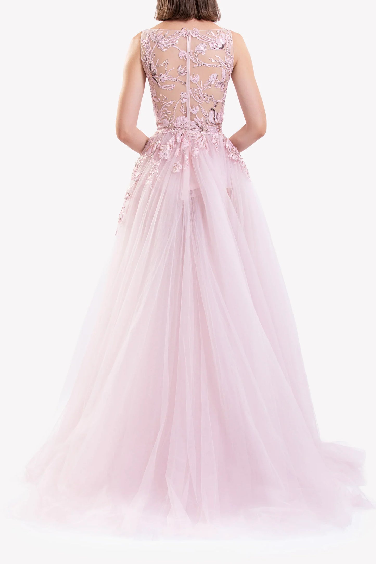 Embroidered Tulle Dress