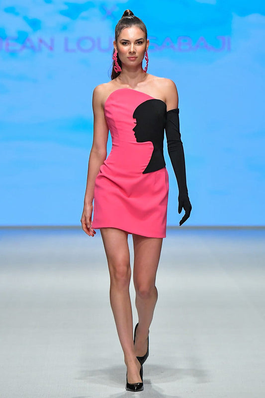 Mini Dress with Barbie Silhouette