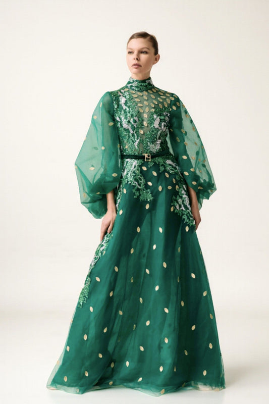 High Neck Gown