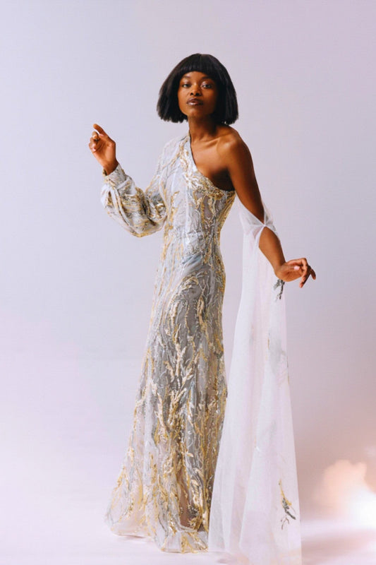 One-Shoulder Gown