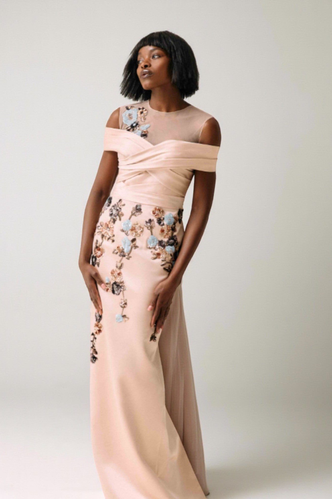 Open Shoulder Gown