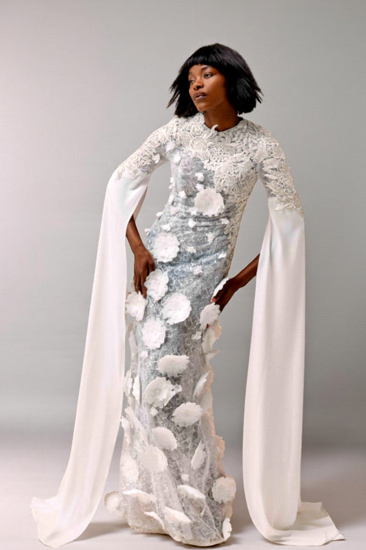 Floral Organza Gown