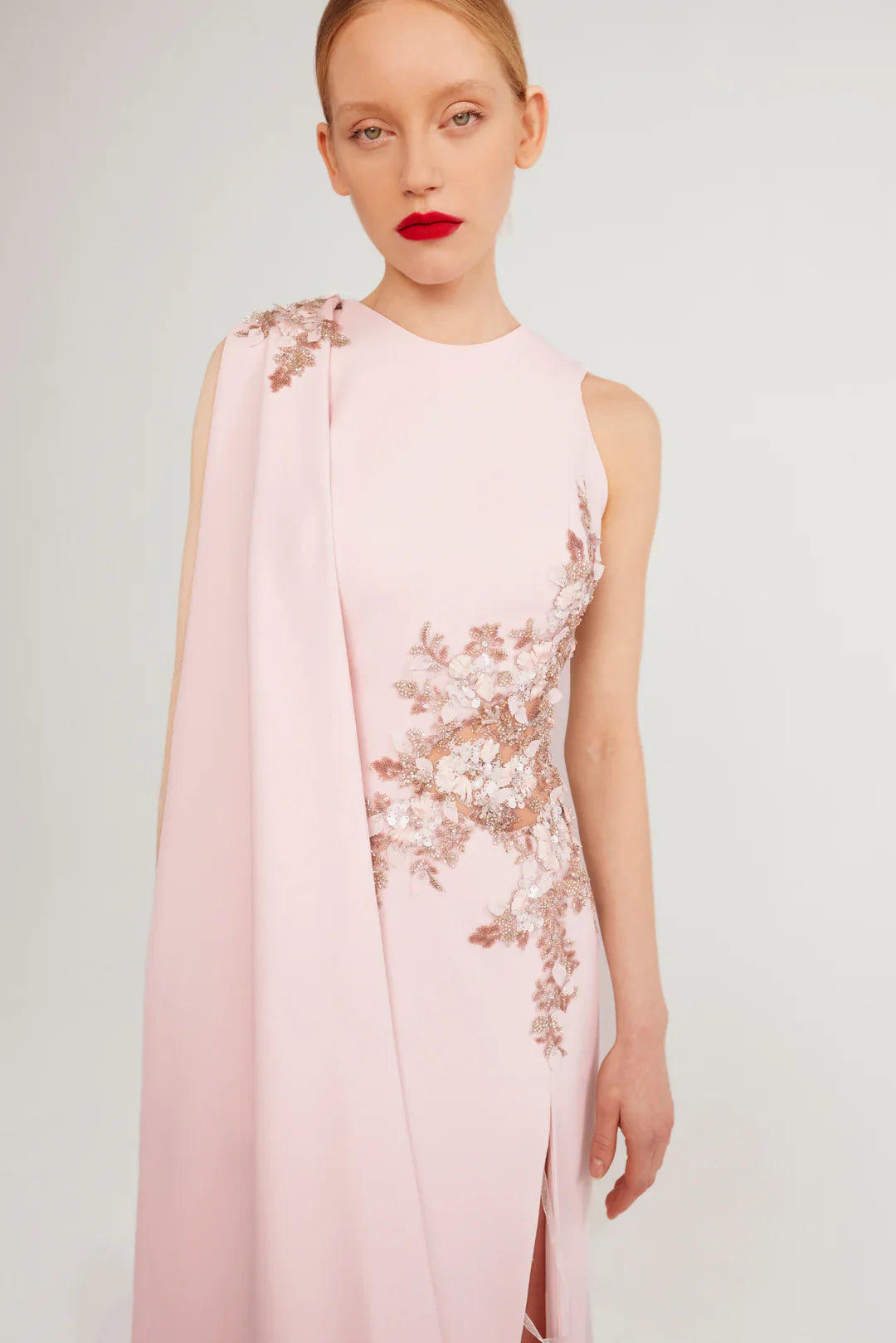 Cape Sleeve Gown